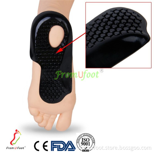 New design ZRWE04 Pu gel inserts Wrap up the heel heel spur insoles